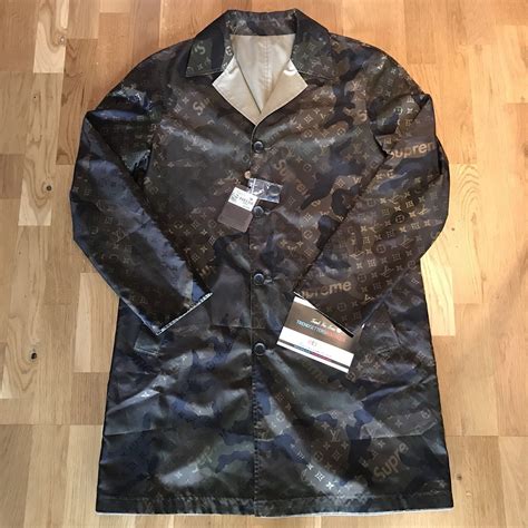 lv x supreme camo jacket|louis vuitton jacquard jacket.